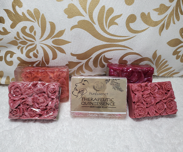 Rose and vanilla soap bar Organic, natural, handmade for face and body.