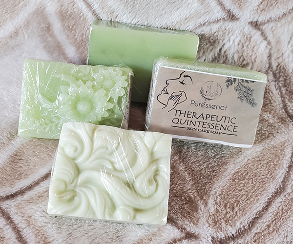 Organic cucumber bar soap, natural, handmade, handmade for face and body.